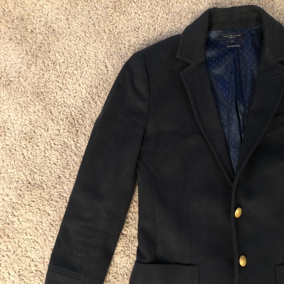 Tommy Hilfiger Italian Wool Black Blazer - Picture 5 of 6